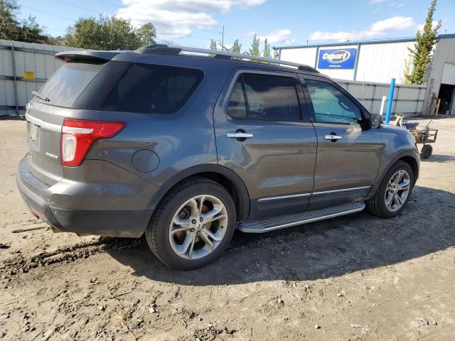 1FM5K7F88FGC69820 - 2015 FORD EXPLORER LIMITED GRAY photo 3