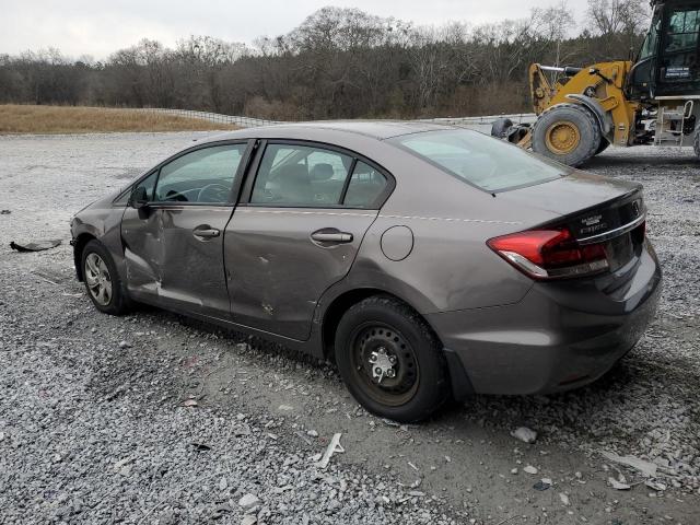 19XFB2F53DE035051 - 2013 HONDA CIVIC LX CHARCOAL photo 2