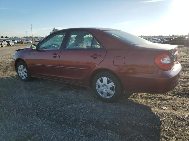 JTDBE32K120063962 - 2002 TOYOTA CAMRY LE BURGUNDY photo 2