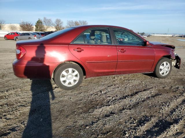 JTDBE32K120063962 - 2002 TOYOTA CAMRY LE BURGUNDY photo 3