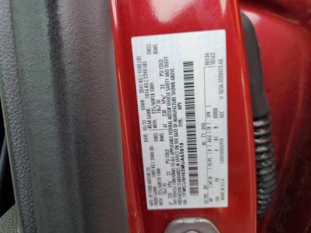 1FMCU9H65MUA65919 - 2021 FORD ESCAPE SEL RED photo 12