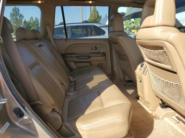 5FNYF18525B048230 - 2005 HONDA PILOT EXL BEIGE photo 11