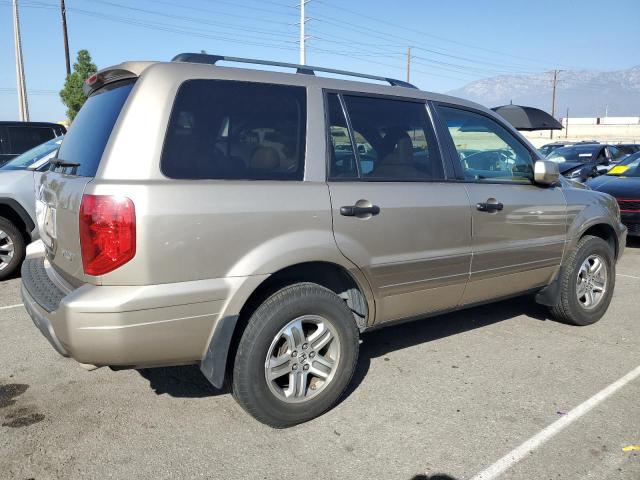 5FNYF18525B048230 - 2005 HONDA PILOT EXL BEIGE photo 3