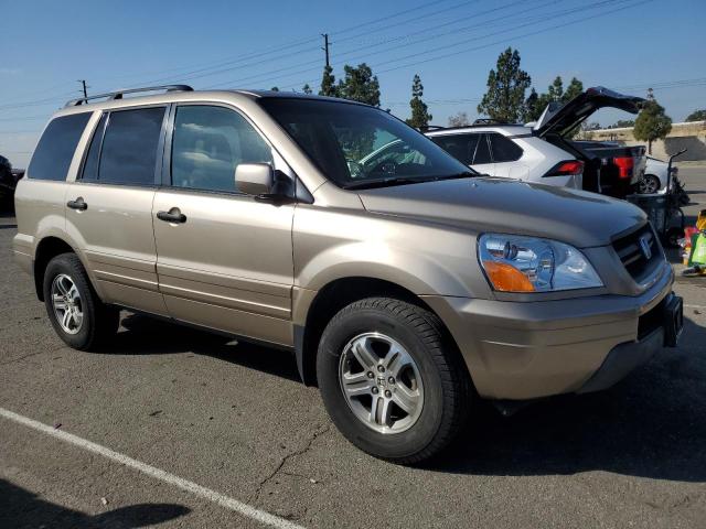 5FNYF18525B048230 - 2005 HONDA PILOT EXL BEIGE photo 4