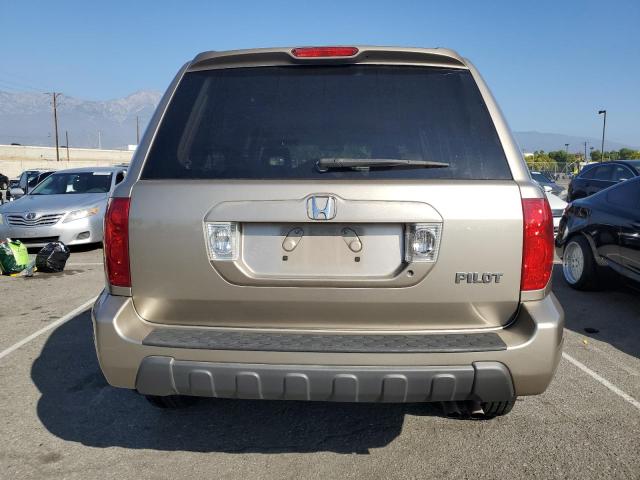 5FNYF18525B048230 - 2005 HONDA PILOT EXL BEIGE photo 6