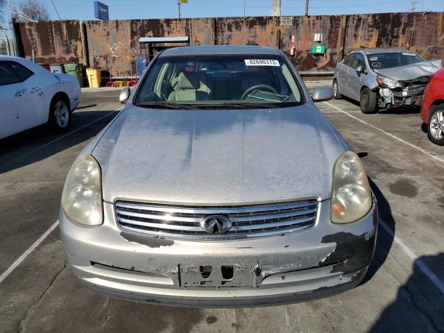 JNKCV51E64M103281 - 2004 INFINITI G35 SILVER photo 5