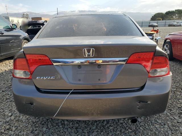 1HGFA16829L024131 - 2009 HONDA CIVIC EX GRAY photo 6