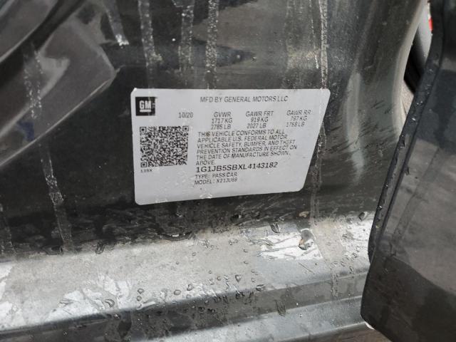 1G1JB5SBXL4143182 - 2020 CHEVROLET SONIC LS CHARCOAL photo 12