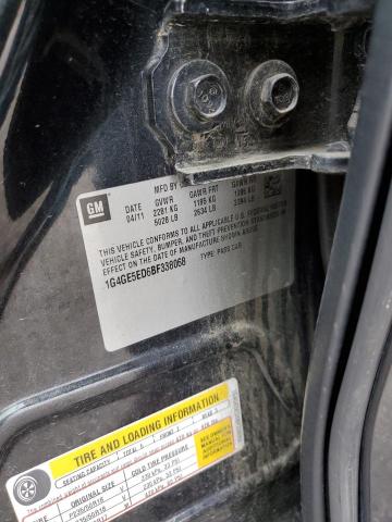 1G4GE5ED6BF338068 - 2011 BUICK LACROSSE CXS 黑色 照片 12