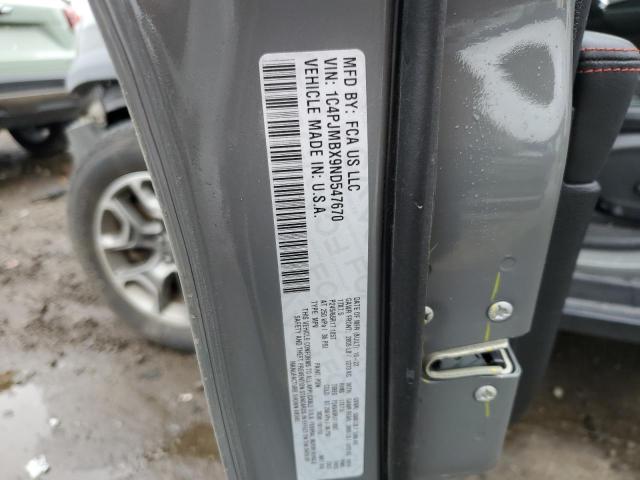 1C4PJMBX9ND547670 - 2022 JEEP CHEROKEE TRAILHAWK GRAY photo 14