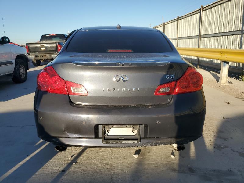JN1CV6AP1DM720244 - 2013 INFINITI G37 BASE CHARCOAL photo 6