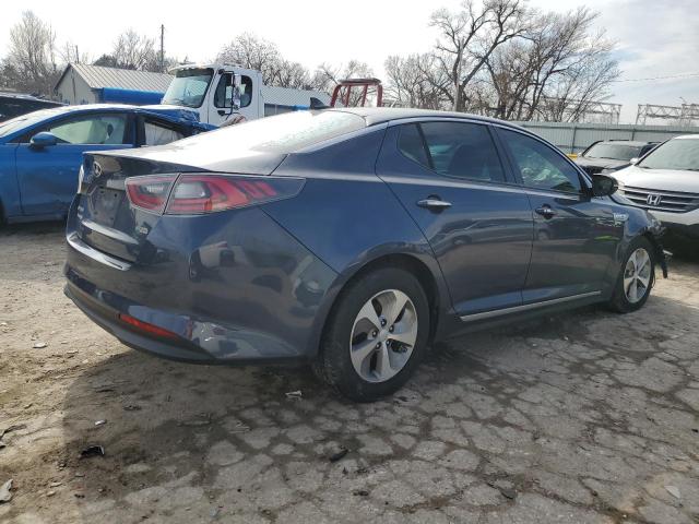 KNAGM4AD3F5078213 - 2015 KIA OPTIMA HYBRID GRAY photo 3