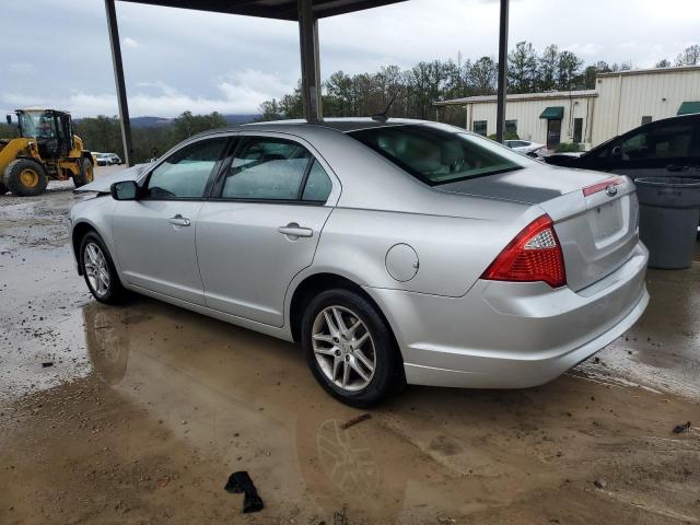 3FAHP0GA9CR403885 - 2012 FORD FUSION S SILVER photo 2