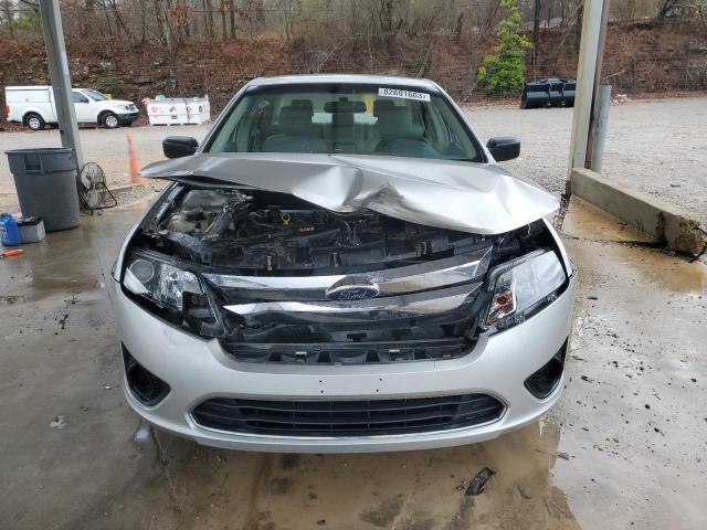 3FAHP0GA9CR403885 - 2012 FORD FUSION S SILVER photo 5