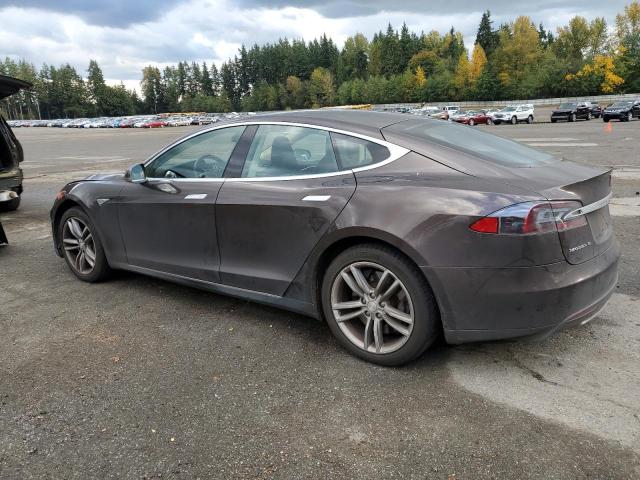 5YJSA1CG7DFP19709 - 2013 TESLA MODEL S Қоңыр фото 2