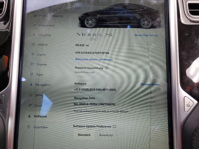 5YJSA1CG7DFP19709 - 2013 TESLA MODEL S Қоңыр фото 9