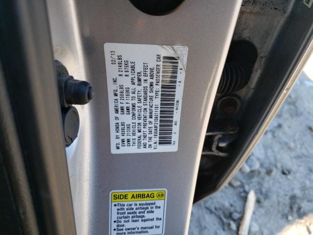 19UUA8F21DA011161 - 2013 ACURA TL SILVER photo 12