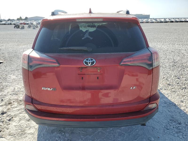 2T3ZFREV3GW273809 - 2016 TOYOTA RAV4 LE RED photo 6