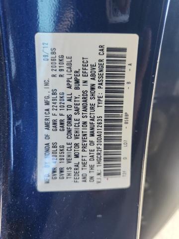 1HGCR2F30DA012635 - 2013 HONDA ACCORD LX Көк фото 13