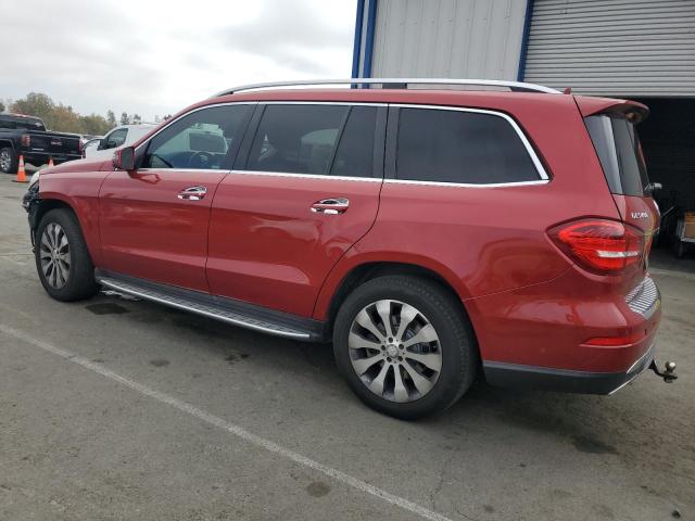 4JGDF6EE2HA779118 - 2017 MERCEDES-BENZ GLS 450 4MATIC RED photo 2