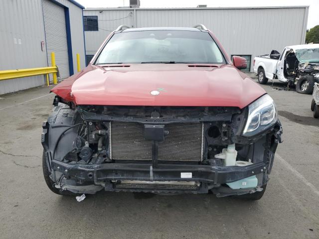 4JGDF6EE2HA779118 - 2017 MERCEDES-BENZ GLS 450 4MATIC RED photo 5