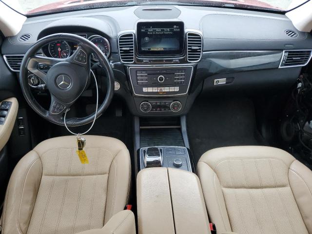 4JGDF6EE2HA779118 - 2017 MERCEDES-BENZ GLS 450 4MATIC RED photo 8
