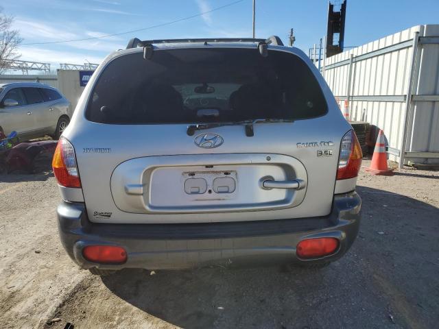 KM8SC13E73U535459 - 2003 HYUNDAI SANTA FE GLS SILVER photo 6