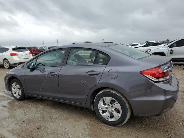 19XFB2F59FE091336 - 2015 HONDA CIVIC LX GRAY photo 2