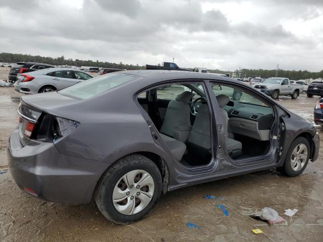 19XFB2F59FE091336 - 2015 HONDA CIVIC LX GRAY photo 3