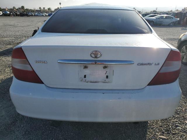 4T1BE32K24U342621 - 2004 TOYOTA CAMRY LE WHITE photo 6