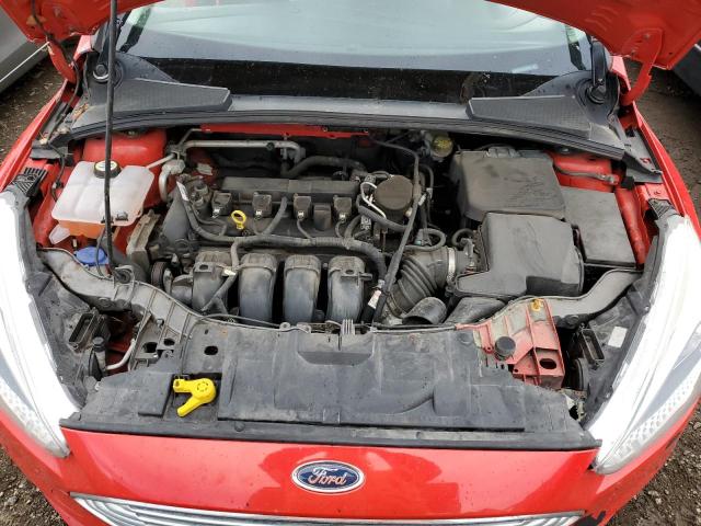 1FADP3F27FL325751 - 2015 FORD FOCUS SE RED photo 11