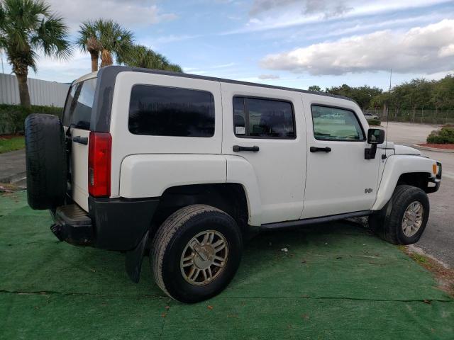 5GTEN13E688136725 - 2008 HUMMER H3 WHITE photo 3