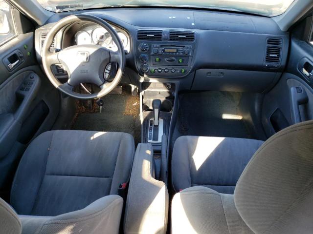 2HGES16644H639566 - 2004 HONDA CIVIC LX BLUE photo 8