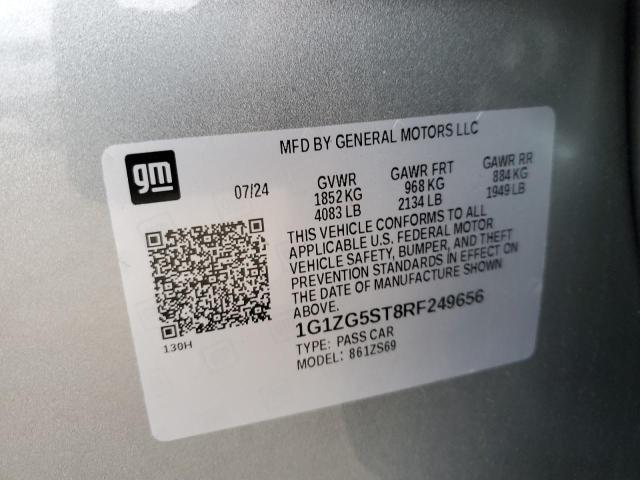 1G1ZG5ST8RF249656 - 2024 CHEVROLET MALIBU RS 银色 照片 12
