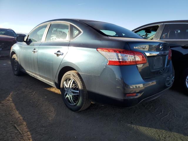 3N1AB7AP4EY317055 - 2014 NISSAN SENTRA S BLUE photo 2