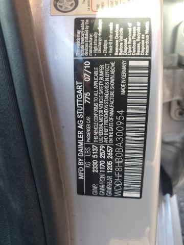 WDDHF8HB0BA300954 - 2011 MERCEDES-BENZ E 350 4MATIC SILVER photo 12