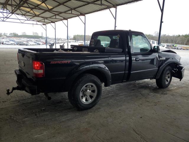 1FTYR10D59PA48437 - 2009 FORD RANGER BLACK photo 3