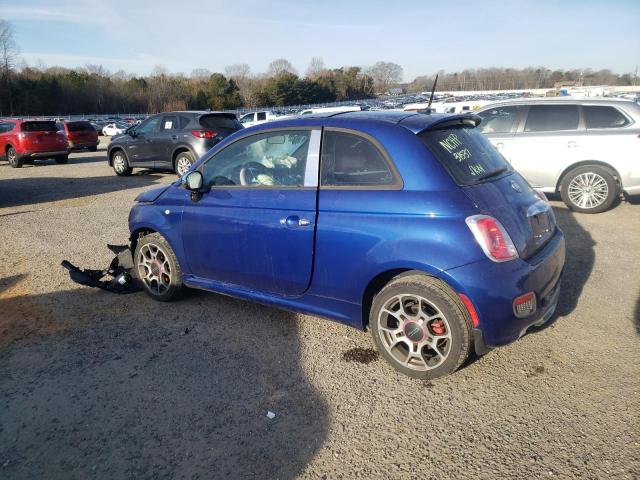 3C3CFFBR6CT103929 - 2012 FIAT 500 SPORT BLUE photo 2