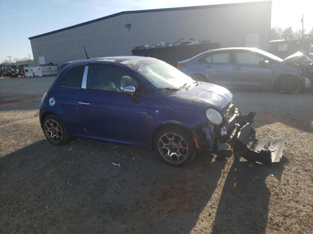 3C3CFFBR6CT103929 - 2012 FIAT 500 SPORT BLUE photo 4