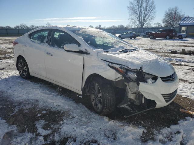 5NPDH4AE4EH467587 - 2014 HYUNDAI ELANTRA SE WHITE photo 4