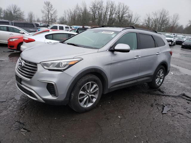 KM8SMDHF6HU221552 - 2017 HYUNDAI SANTA FE SE SILVER photo 1