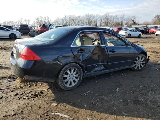 1HGCM66477A087125 - 2007 HONDA ACCORD SE BLACK photo 3