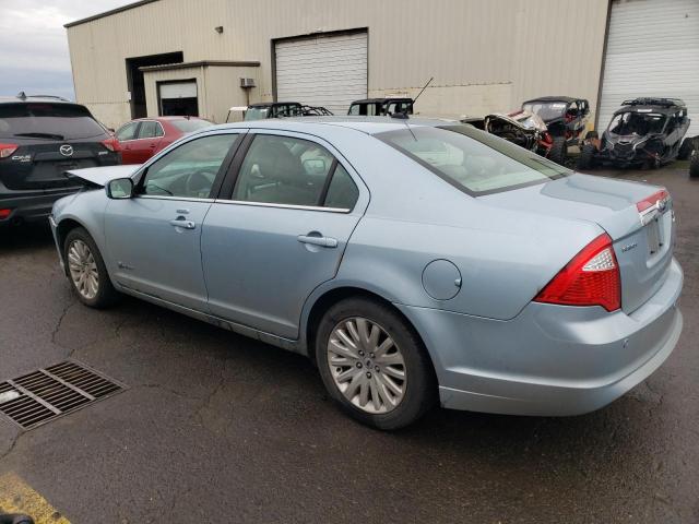 3FADP0L30AR377518 - 2010 FORD FUSION HYBRID BLUE photo 2