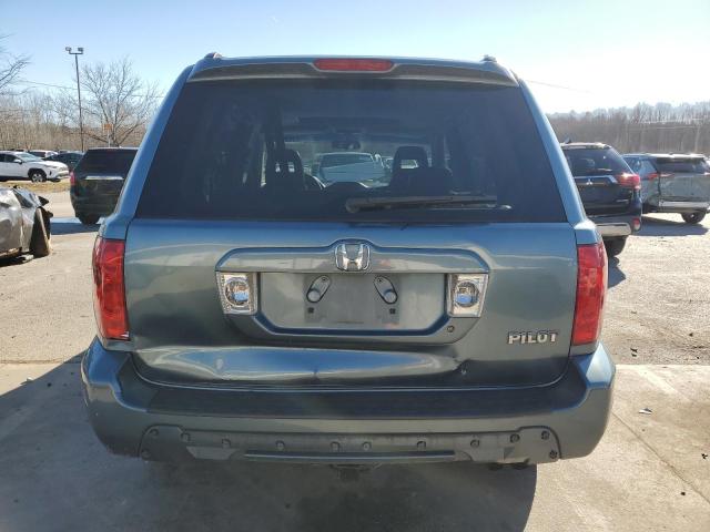 5FNYF185X5B042529 - 2005 HONDA PILOT EXL BLUE photo 6