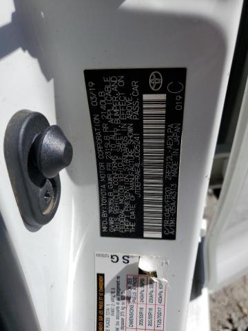 JTDEPRAE4LJ025241 - 2020 TOYOTA COROLLA LE Blanco foto 12