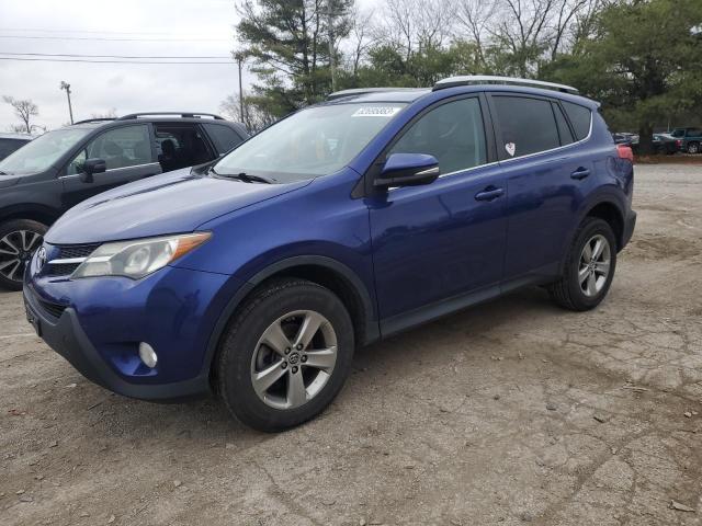 2T3RFREV7FW287047 - 2015 TOYOTA RAV4 XLE BLUE photo 1