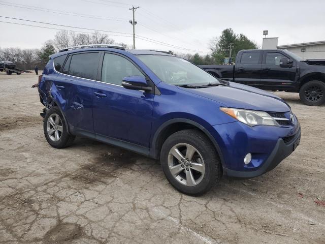 2T3RFREV7FW287047 - 2015 TOYOTA RAV4 XLE BLUE photo 4