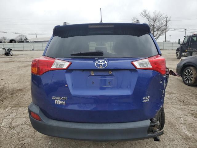 2T3RFREV7FW287047 - 2015 TOYOTA RAV4 XLE BLUE photo 6