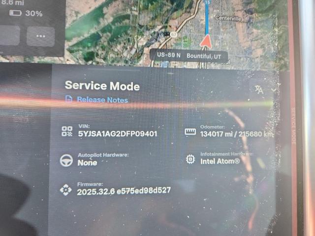 5YJSA1AG2DFP09401 - 2013 TESLA MODEL S Silber Foto 9