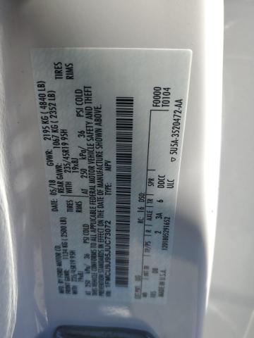 1FMCU9J95JUC73072 - 2018 FORD ESCAPE TITANIUM Biały zdjęcie 13